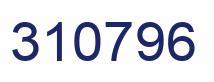 Number 310796 blue image
