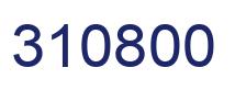 Number 310800 blue image