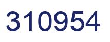 Number 310954 blue image