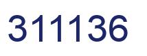 Number 311136 blue image