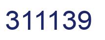 Number 311139 blue image