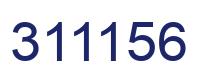 Number 311156 blue image
