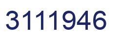 Number 3111946 blue image