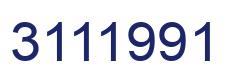 Number 3111991 blue image
