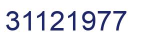 Number 31121977 blue image