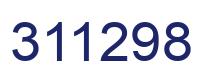 Number 311298 blue image