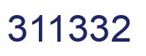 Number 311332 blue image