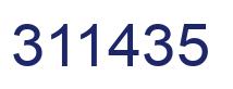 Número 311435 imagen azul