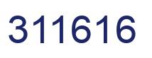 Number 311616 blue image
