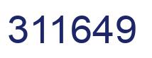 Number 311649 blue image