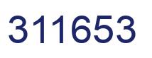 Number 311653 blue image