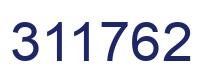 Number 311762 blue image