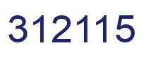 Number 312115 blue image