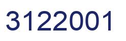 Número 3122001 imagen azul