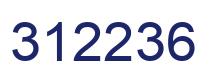 Number 312236 blue image