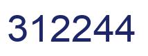 Number 312244 blue image