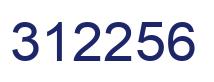 Número 312256 imagen azul