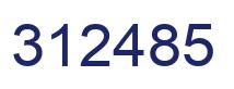 Number 312485 blue image