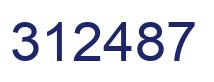 Número 312487 imagen azul