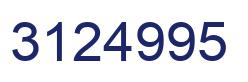 Number 3124995 blue image