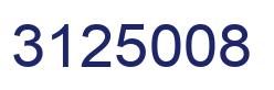 Number 3125008 blue image