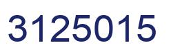 Number 3125015 blue image