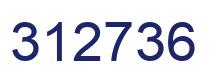 Number 312736 blue image