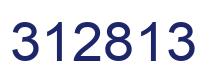Number 312813 blue image