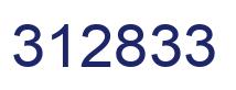 Number 312833 blue image