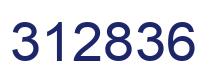 Number 312836 blue image