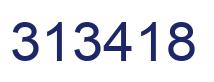 Number 313418 blue image