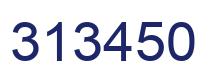 Number 313450 blue image