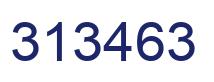 Number 313463 blue image