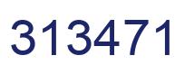 Number 313471 blue image