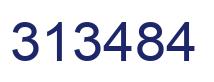 Number 313484 blue image