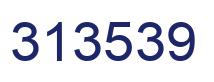 Number 313539 blue image