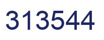 Number 313544 blue image
