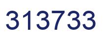Number 313733 blue image