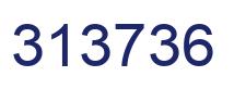 Number 313736 blue image