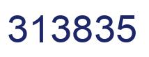 Number 313835 blue image