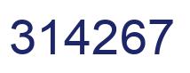 Número 314267 imagen azul