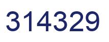 Number 314329 blue image