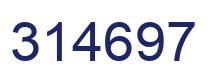 Number 314697 blue image