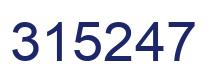 Número 315247 imagen azul