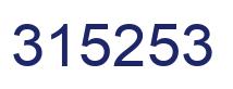 Número 315253 imagen azul
