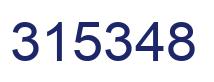Number 315348 blue image