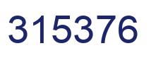Number 315376 blue image