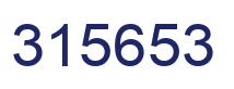 Number 315653 blue image