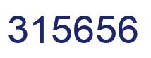 Number 315656 blue image