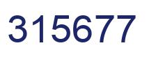 Number 315677 blue image